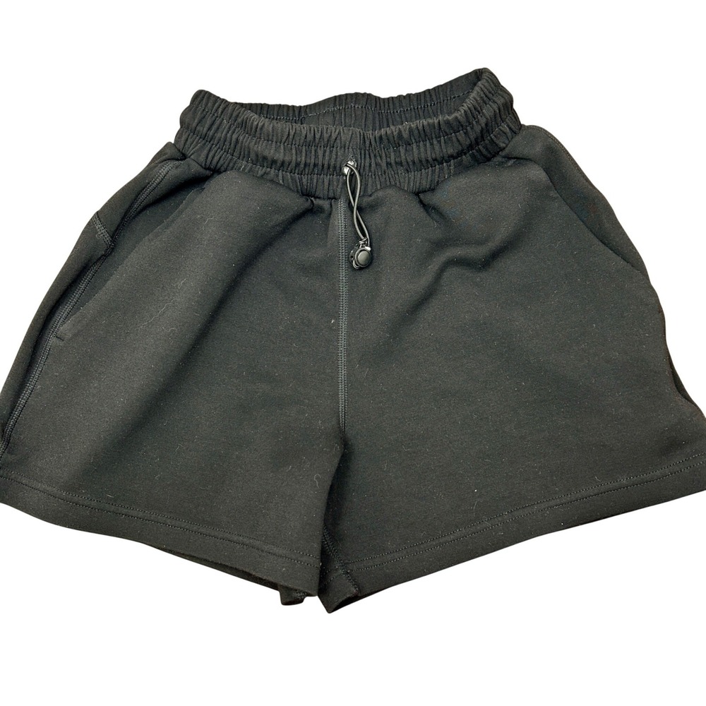 Lululemon Ease of It All Short Wmn XS Black Cotton Rich Blend Lounge Drawstring